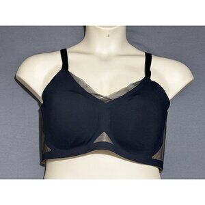 Honey Love Crossover Bra XL Black Wireless Removeable Pads Comfort Leisure Bra